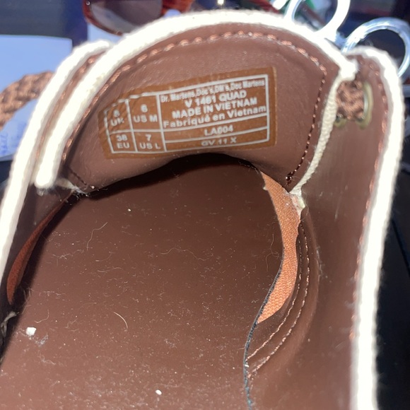 DoC Marten V 1461 Quad  (discontinued) Beige /Floral   Never worn.. Size 7 - Picture 6 of 6